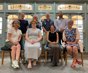 Open Doors Board Members in front of the Palace Theatre