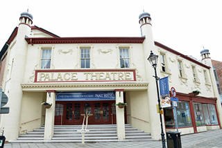 The main entrance to the Palace Theatre Newark